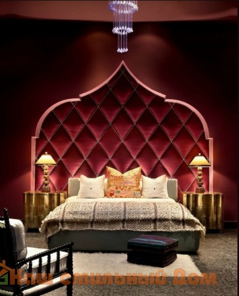 Идеи дизайна интерьера спальни  в марокканском стиле
