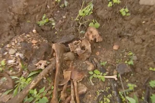 Россиянин случайно нашел на даче братскую могилу
