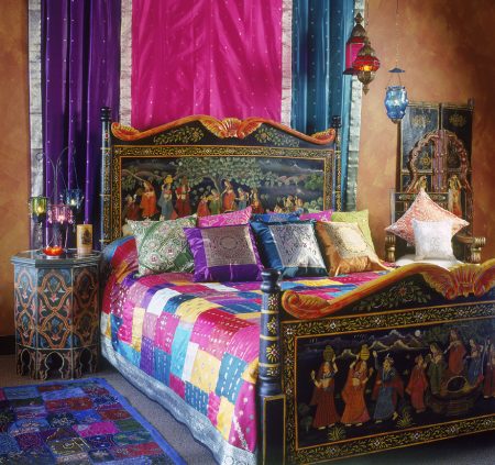 Спальня в восточном стиле индийское направление
