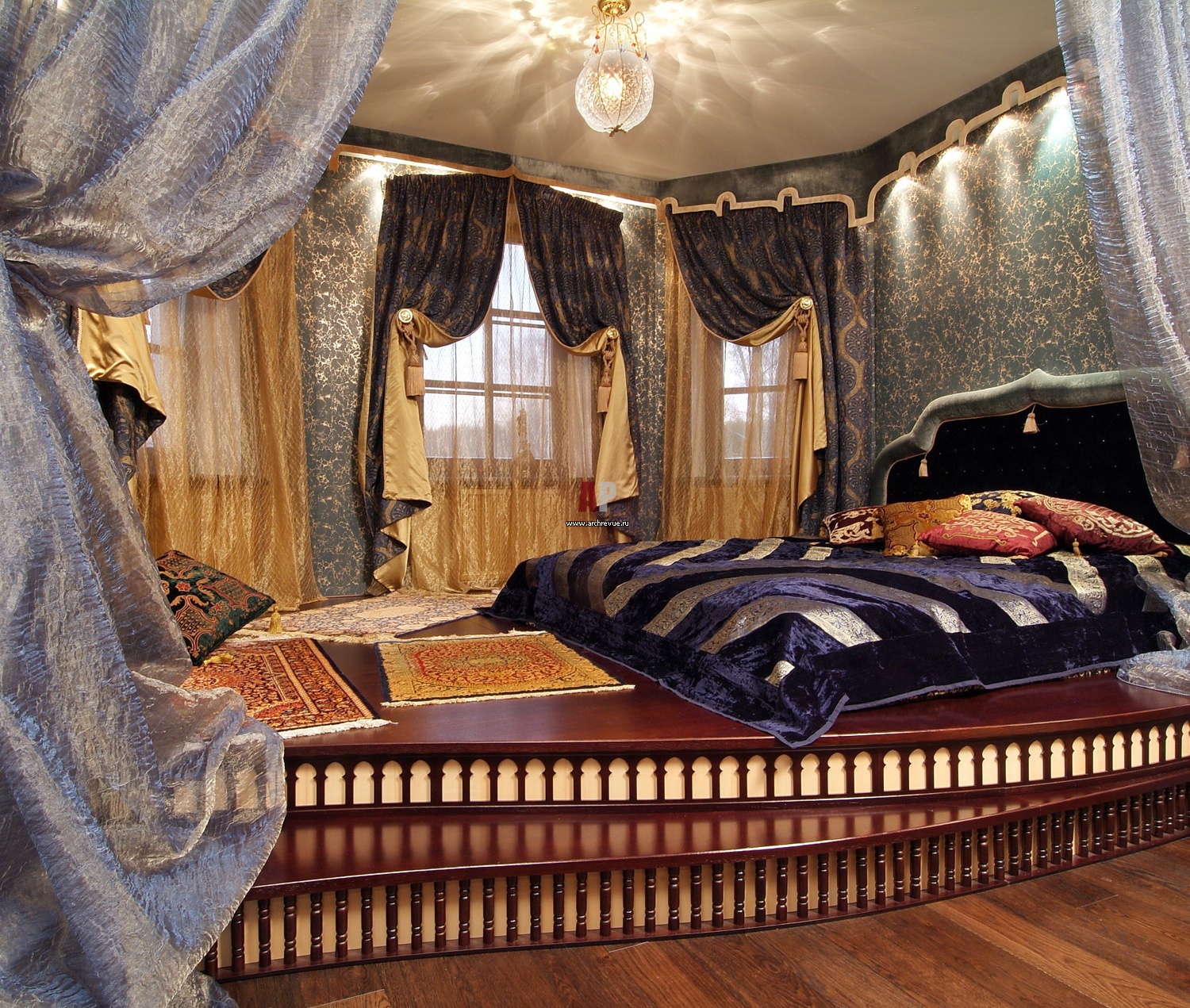 Дизайн спальни в восточном стиле