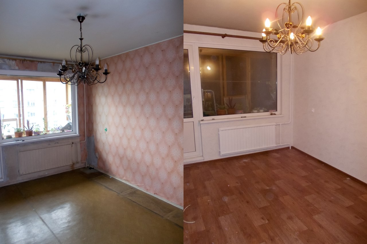 Ремонт квартир до и после (45 фото)
