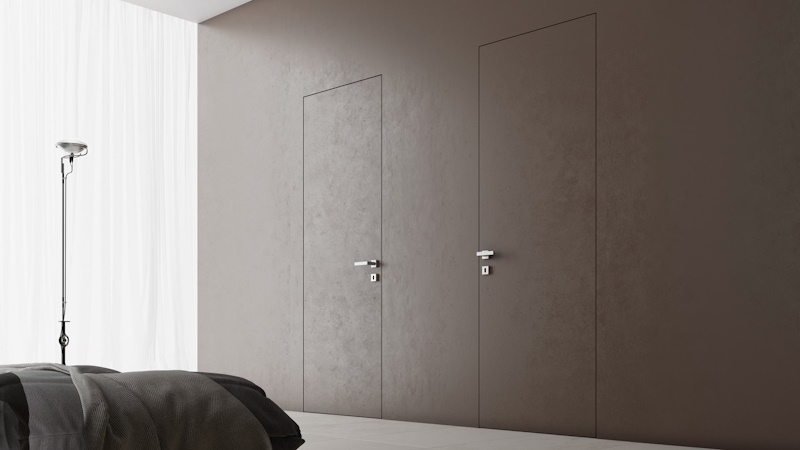 скрытые межкомнатные двери