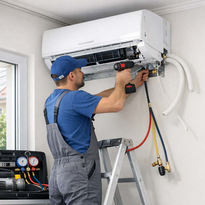 место для монтажа кондиционера