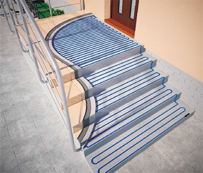 Как обогреть ступеньки зимой